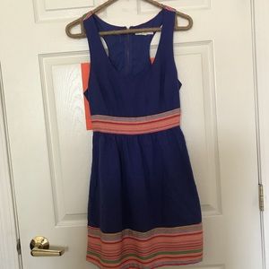Anthropologie Staring at Stars blue sundress